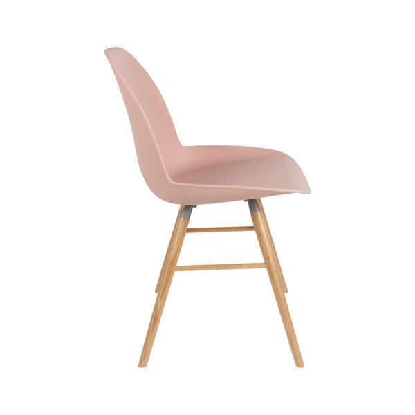 Светлорозови трапезни столове в комплект от 2 броя Albert - Zuiver-image-4