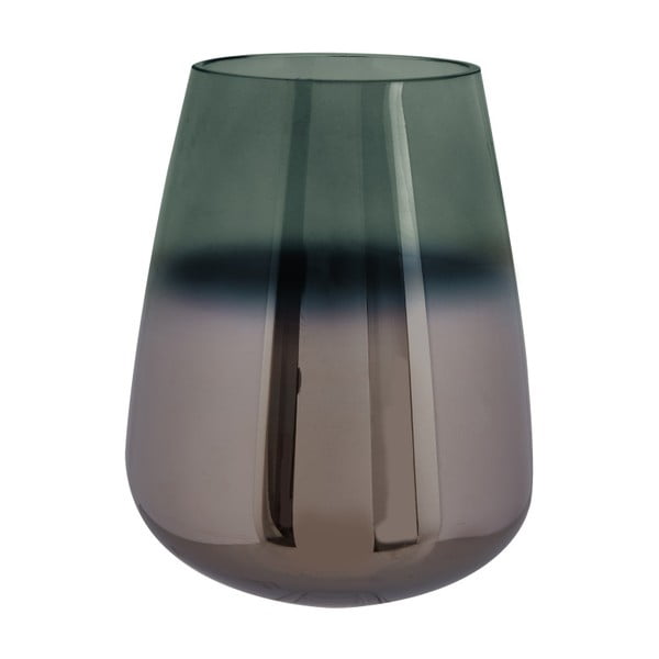Зелена стъклена ваза, маслена, височина 23 cm - PT LIVING