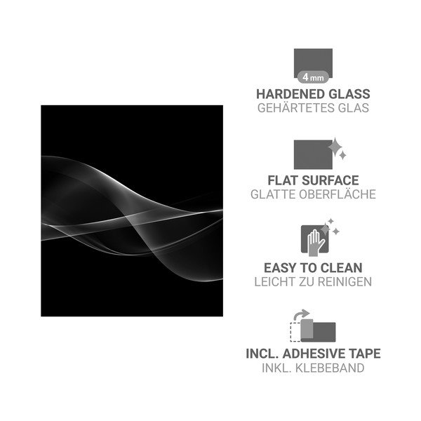 Стенно покритие за печка от закалено стъкло 70x60 cm Smoke – Wenko-image-3