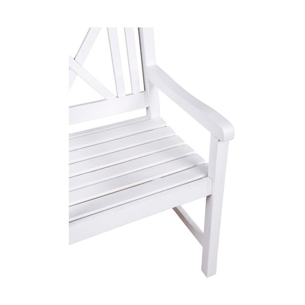Бяло градинско кресло от масивно дърво Malmö – Garden Pleasure-image-1