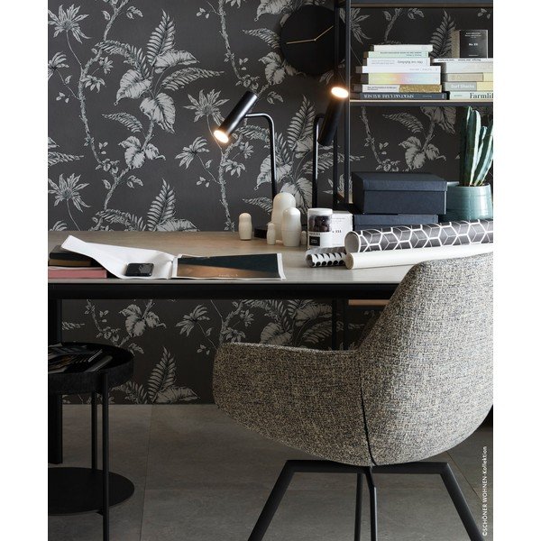 Черна LED затъмняваща се настолна лампа (височина 48 cm) Stina – Fischer & Honsel-image-1