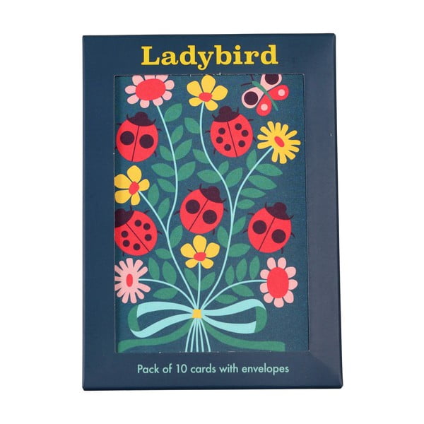 Пощенски картички в комплект от 10 броя Ladybird - Rex London