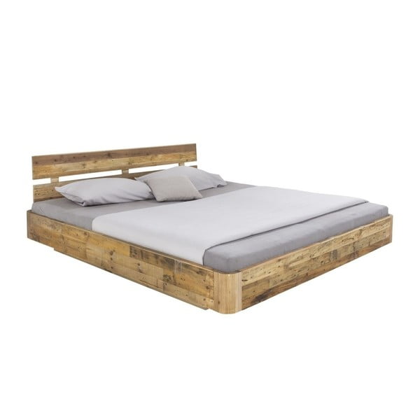 Dvoulůžková postel z borovicového dřeva Woodking Darryl, 180 x 200 cm