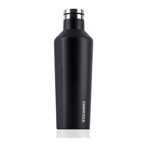 Черна пътна термо бутилка от неръждаема стомана Canteen, 470 ml - Corkcicle