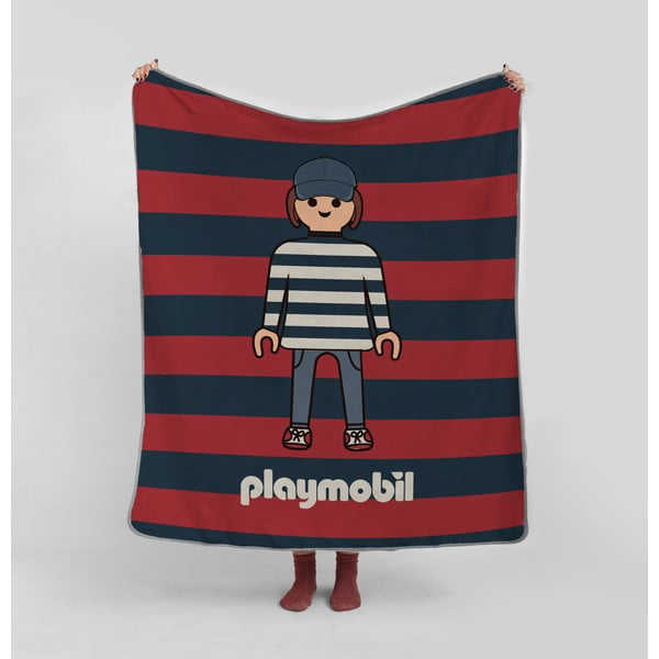 Бебешко одеяло от микрофибър 130x130 cm Stripes – Playmobil