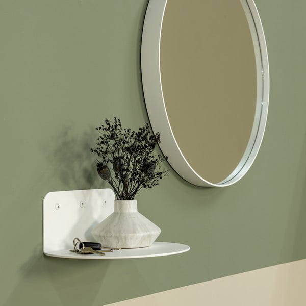 Бял метален стенен рафт 30 cm Flex – Spinder Design-image-1