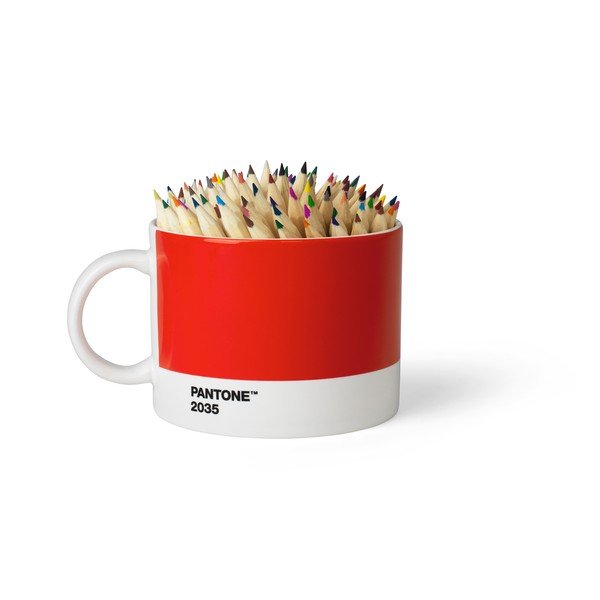 Червена чаша за чай , 475 ml - Pantone-image-1