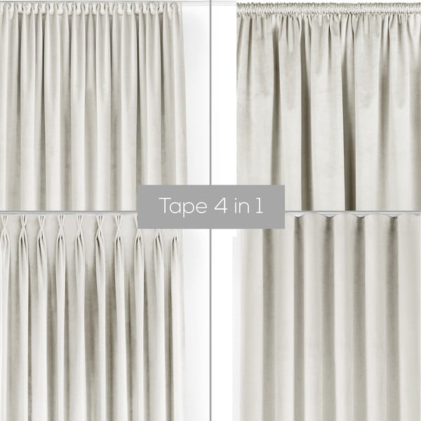Кремава затъмняваща завеса 200x175 cm Velto – Filumi-image-1