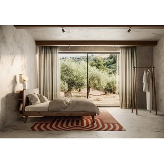 Кафяво борово двойно легло с решетка 180x200 cm Retreat - Karup Design