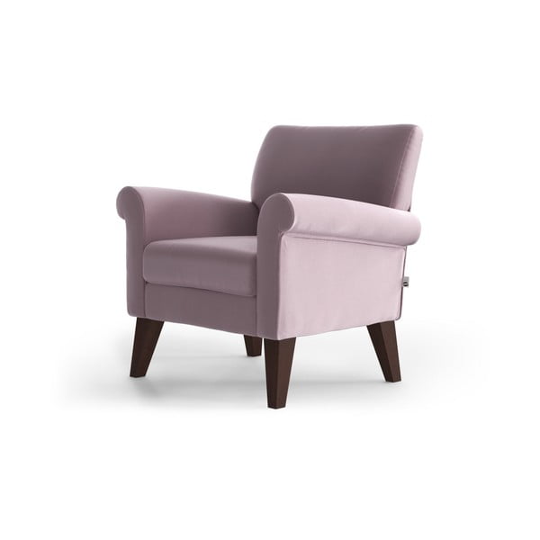 Светло розово кадифено кресло Iena - My Pop Design