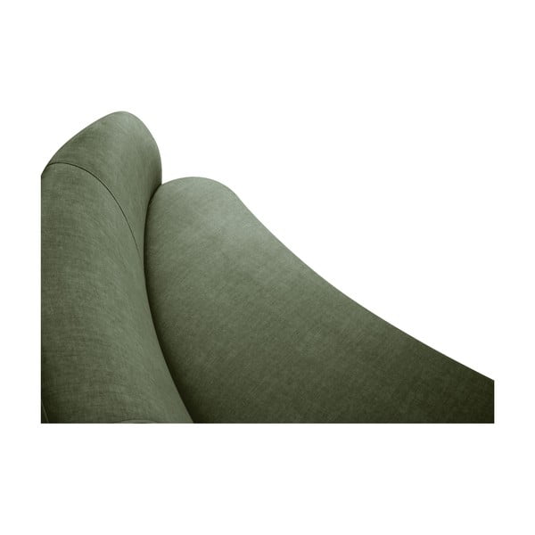 Асиметричен диван от зелено кадифе , ляво Debbie - Mazzini Sofas-image-4