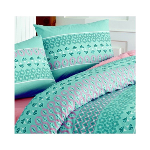 Povlečení na dvoulůžko s prostěradlem Tyle Style, 200 x 220 cm-image-1