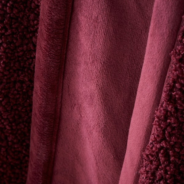 Червено одеяло от микроплюш 130x170 cm Velvet Boucle – Catherine Lansfield-image-1