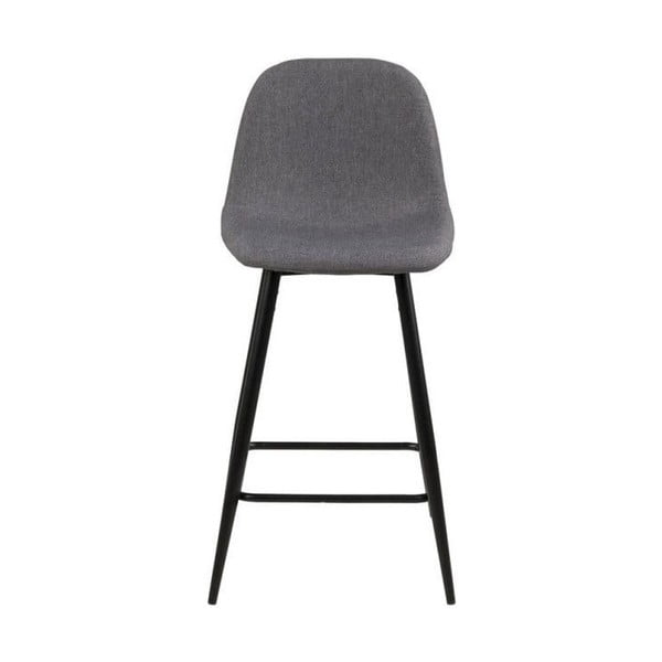 Светлосиви тапицирани бар столове в комплект 2 бр. (височина на седалката 65 cm) Wilma – Actona-image-3