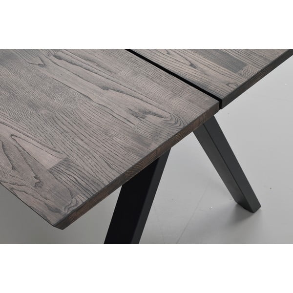 Сгъваема маса за хранене с дъбов плот 220x100 cm Carradale - Rowico-image-1