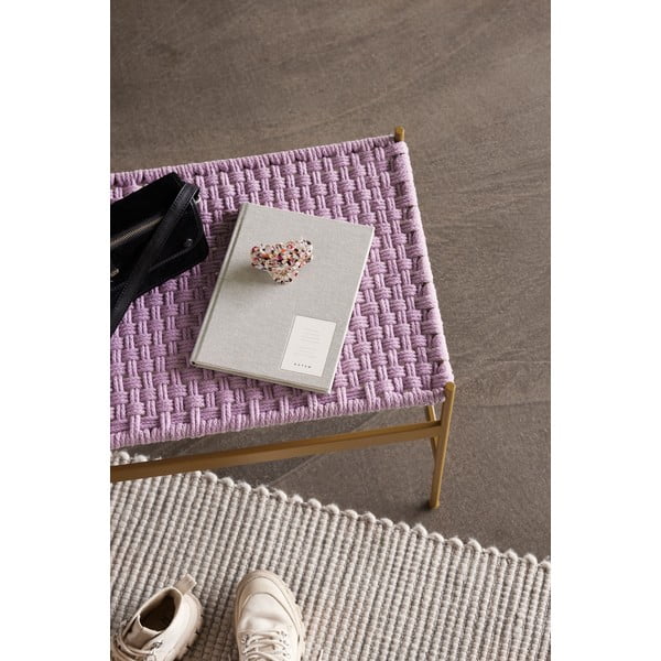 Светлосив двустранен ръчно тъкан килим от вълнена смес 200x300 cm Poppy - Hübsch-image-1