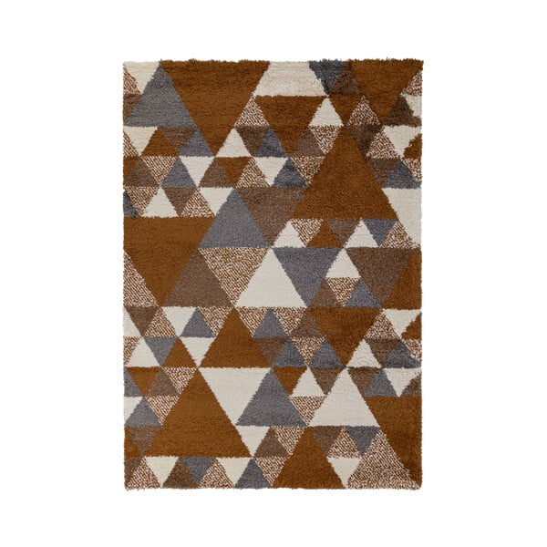 Оранжев и сив килим Nuru, 160 x 230 cm - Flair Rugs