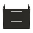 Антрацитен стенен шкаф за мивка 80x63 cm i.Life B – Ideal Standard