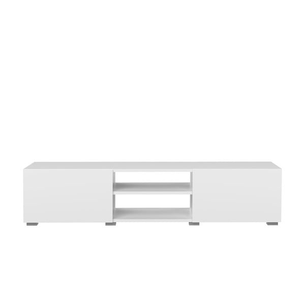 Бяла маса за телевизор 140x31 cm Podium - TemaHome