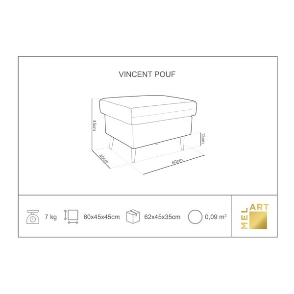 Černá podnožka Mazzini Sofas Iris-image-1