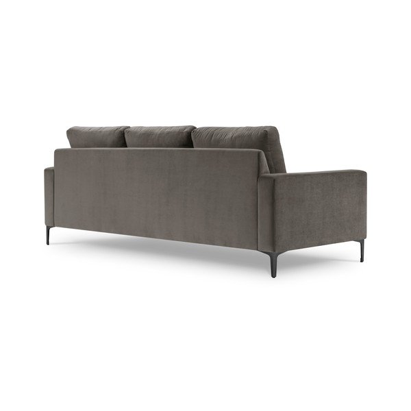 Диван от сиво кадифе , 220 см Harmony - Kooko Home-image-3