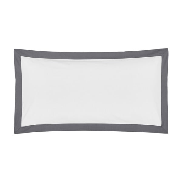 Бяла декоративна калъфка за възглавница от памучен перкал , 40 x 80 cm - Westwing Collection