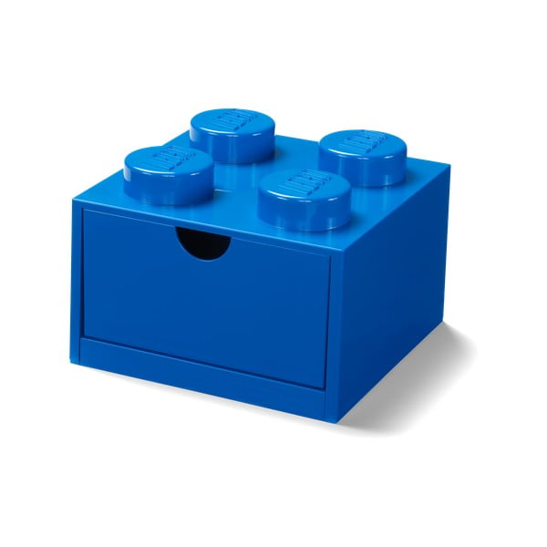Синя кутия за бюро с чекмедже , 15 x 16 cm - LEGO®