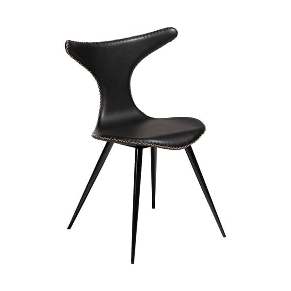 Черен стол от изкуствена кожа DAN-FORM Дания Dolphin - DAN-FORM Denmark