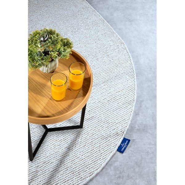 Бял ръчно изработен вълнен килим 160x230 cm Francois – Villeroy&Boch-image-2
