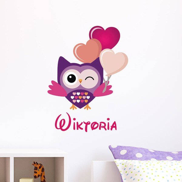 Стикер за стена с името Festive Owl - Ambiance-image-2