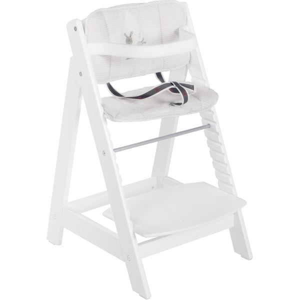 Бяла подложка за детски стол за хранене Fox & Bunny – Roba-image-1