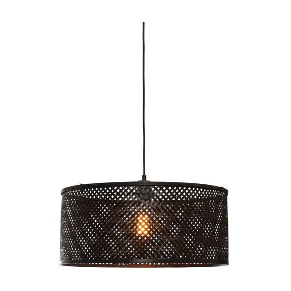 Черна висяща лампа с бамбуков абажур ø 50 cm Java - Good&Mojo