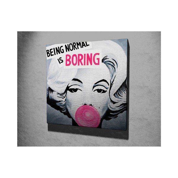 Картина за стена върху платно Поп арт, 45 x 45 cm - Wallity-image-2