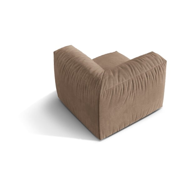 Светлокафяв кадифен модул за диван (променлив) Martina – Micadoni -image-2