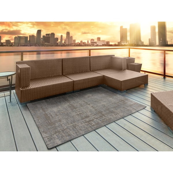 Кафяво-сив килим за открито Luana, 155 x 230 cm - Universal-image-1