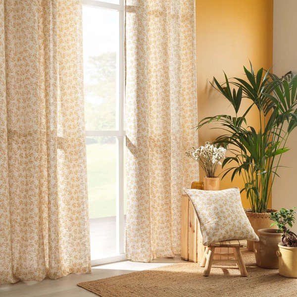 Жълто-бяла завеса 140x240 cm Maddy – douceur d'intérieur-image-3