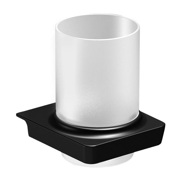 Месингова чаша за четка за зъби в черно и бяло Zen - Sapho