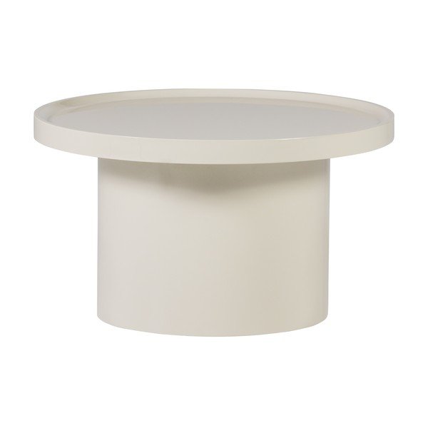 Сиво-бежова кръгла масичка за кафе ø 70 cm Veluna – WOOOD