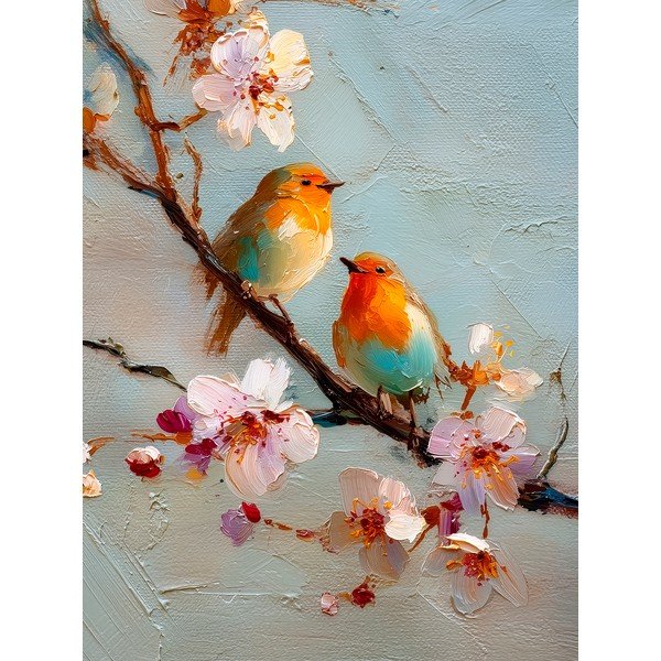 Печатна картина с включена рамка 60x80 cm Robins – Styler