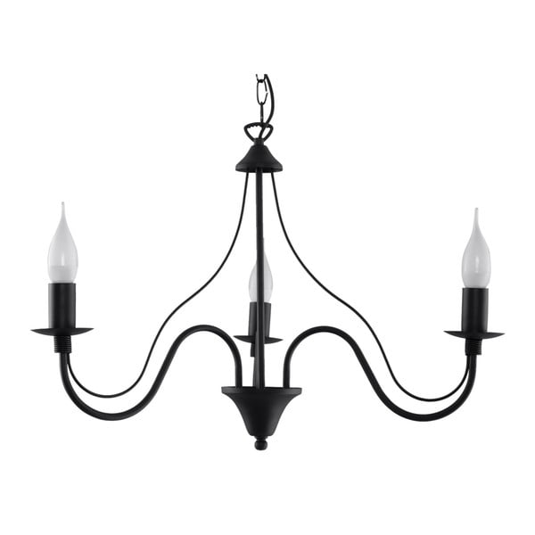 Черна висяща лампа 3 Fiorano - Nice Lamps