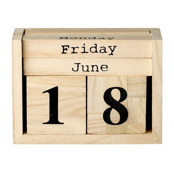 Дървен календар Календар - Bloomingville