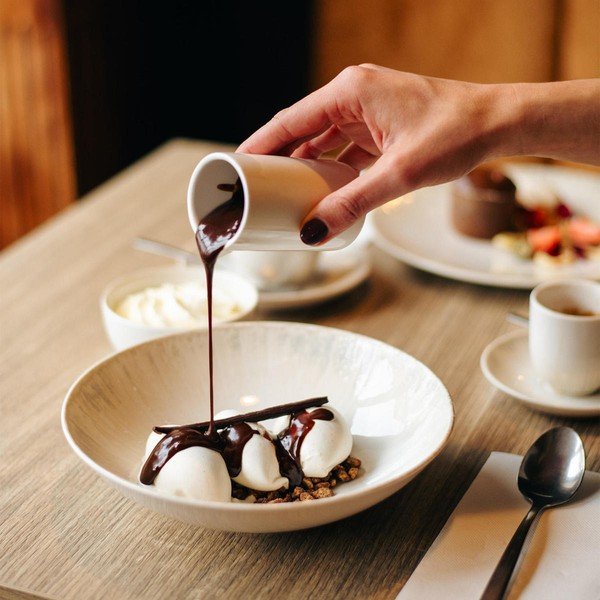 Светлосива супена порцеланова чиния ø 21 cm Nuance – BonBistro-image-2