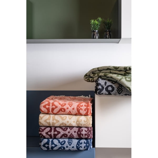 Черно одеяло със съдържание на памук , 140 x 180 cm Mykonos - Euromant-image-2