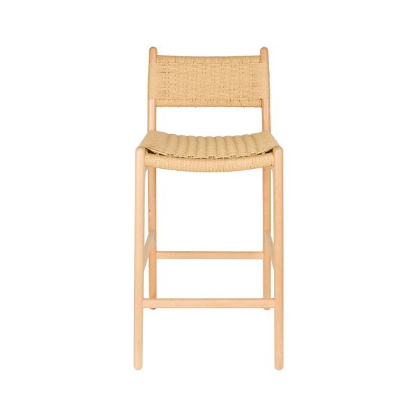 Бар стол от масивен бук в светло естествен цвят (височина на седалката 67,5 cm) Cecile – Dutchbone-image-2