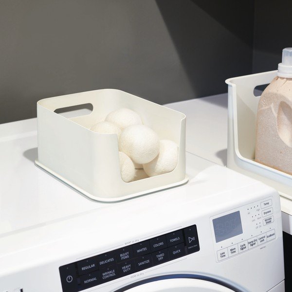 Бяла кутия за съхранение с дръжки, 21,3 x 30,2 cm Eco - iDesign-image-1