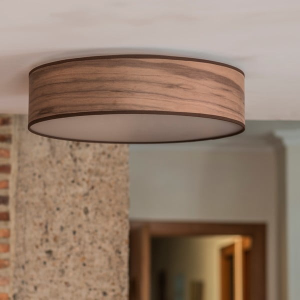 Таванно осветително тяло от естествен орехов фурнир TSURI L, ⌀ 40 cm Tsuri - Sotto Luce-image-3