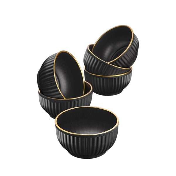 Черни чаши в комплект от 6 броя по 0,25 л - Hermia-image-3