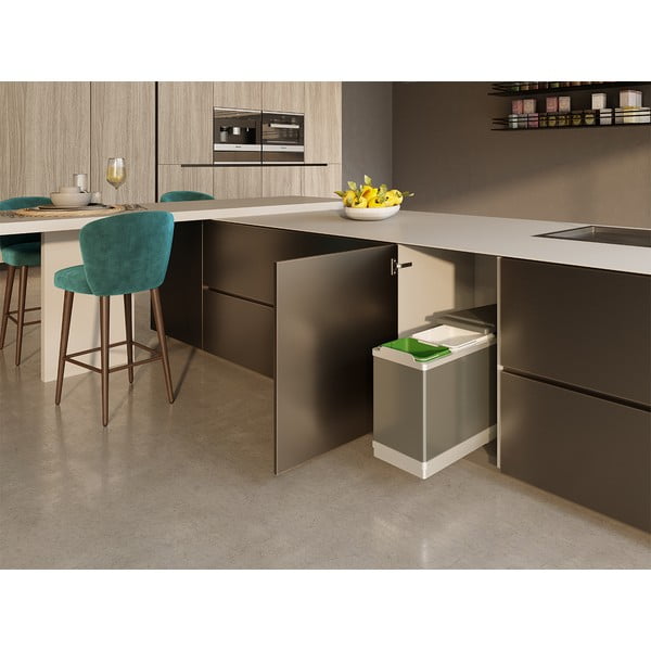 Пластмасов контейнер за сортирани отпадъци/вграден 25 л Tower - Elletipi-image-1