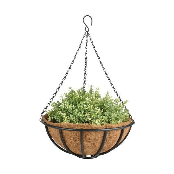 Метална висяща и стенна саксия за цветя ø 36 cm – Esschert Design-image-2