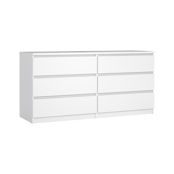 Бял скрин 154x76x50 cm Naia – Tvilum